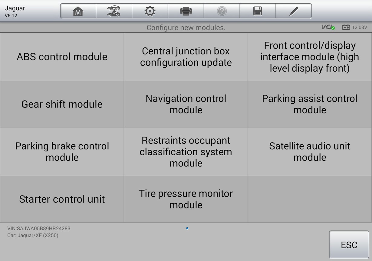 Jaguar-SRS-module-setup-with-the-Autel-Elite-3